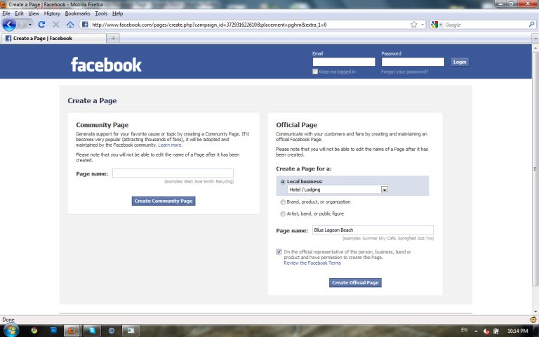 How to Set up a Business Facebook Page for your Resort