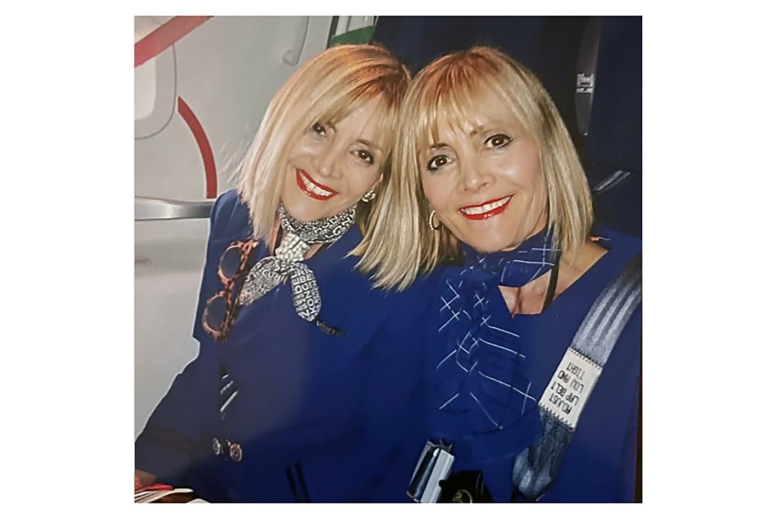 You’re not seeing double: These twin flight attendants love working together